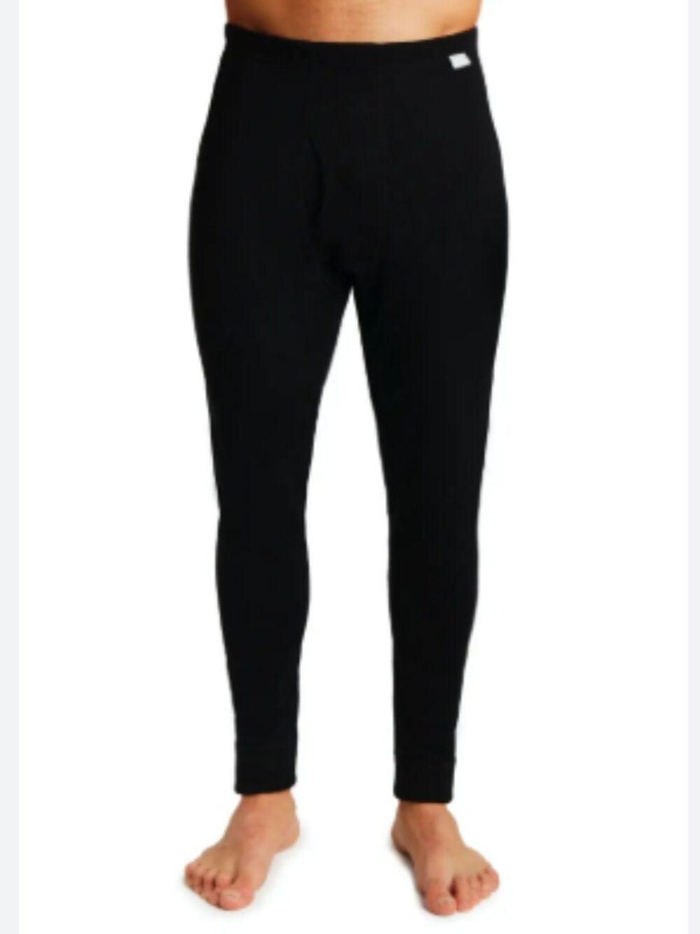 Merino Tech Men's 100% Superfine Merino Wool Pants Leggings 250 Black Size Large